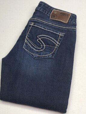 SILVER BERKLEY SLIM STRAIGHT JEANS 26x32 ⭐️